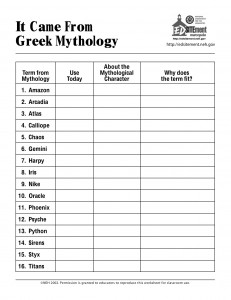 It Came From Greek Mythology
